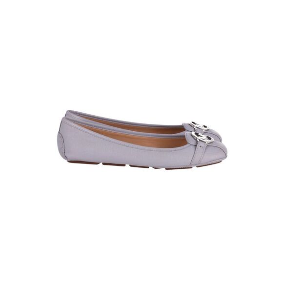 Michael Kors Fulton Moccasin Flats in Pastel Blue Leather